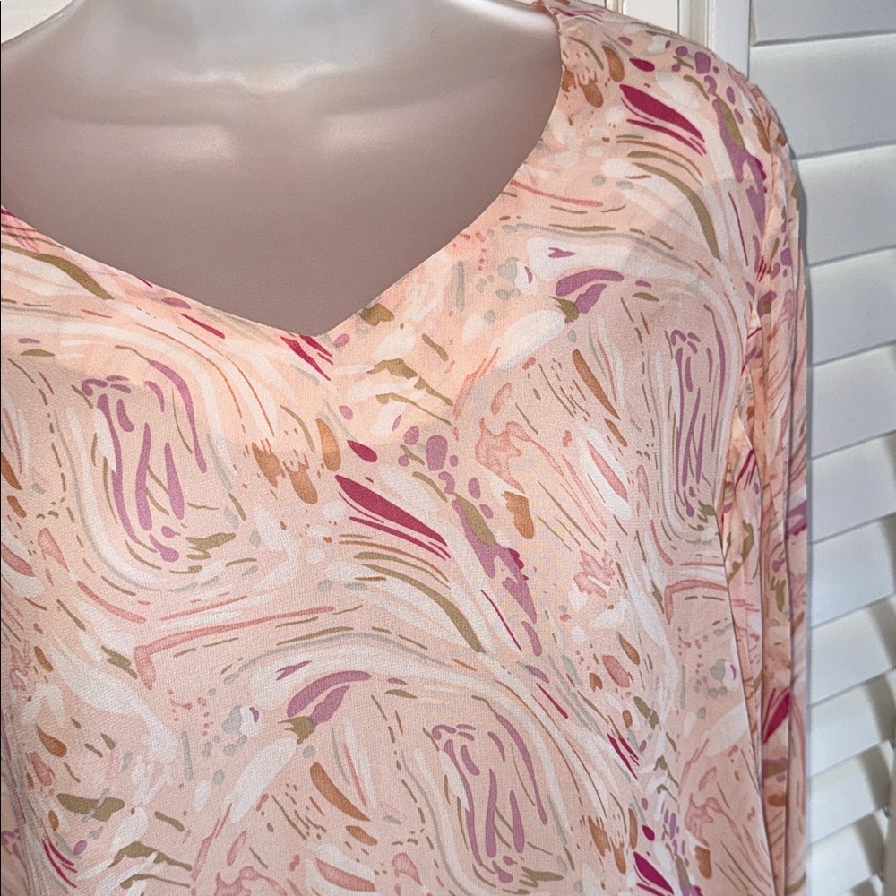 Vine & Love Floral Pink Blouse